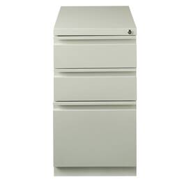 Hirsh - 23" Deep Mobile Pedestal File Cabinet 3 Drawer Box-Box-File, Light - Gray