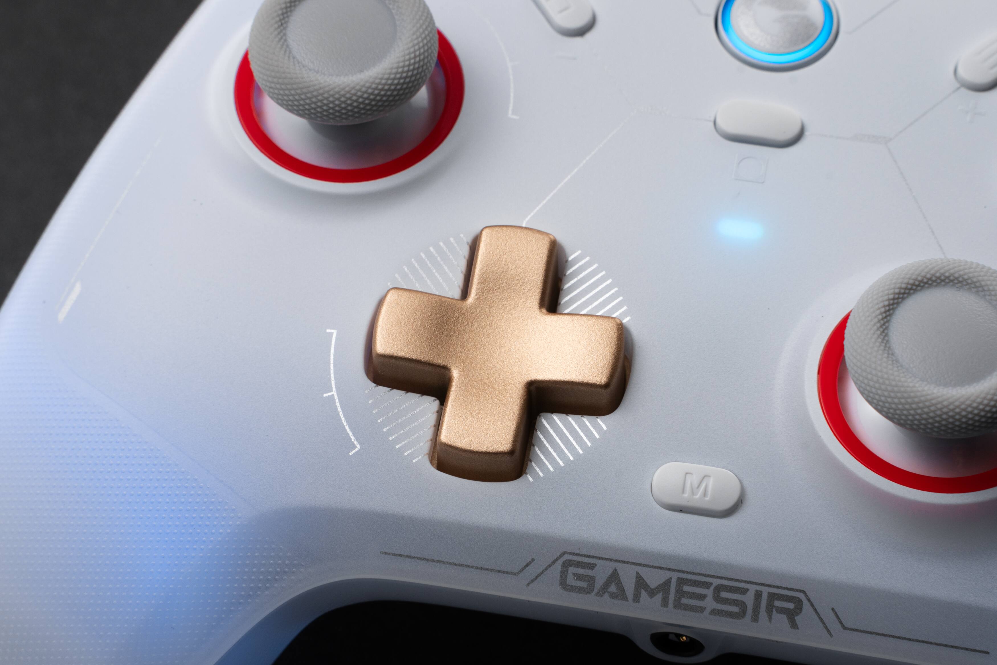 Alt View 11. GameSir - Cyclone 2 Pro Wireless Controller for Switch, PC, Steam, Android, iOS, PC, Mag-Res TMR Sticks, Hall Effect Triggers, RGB - White.