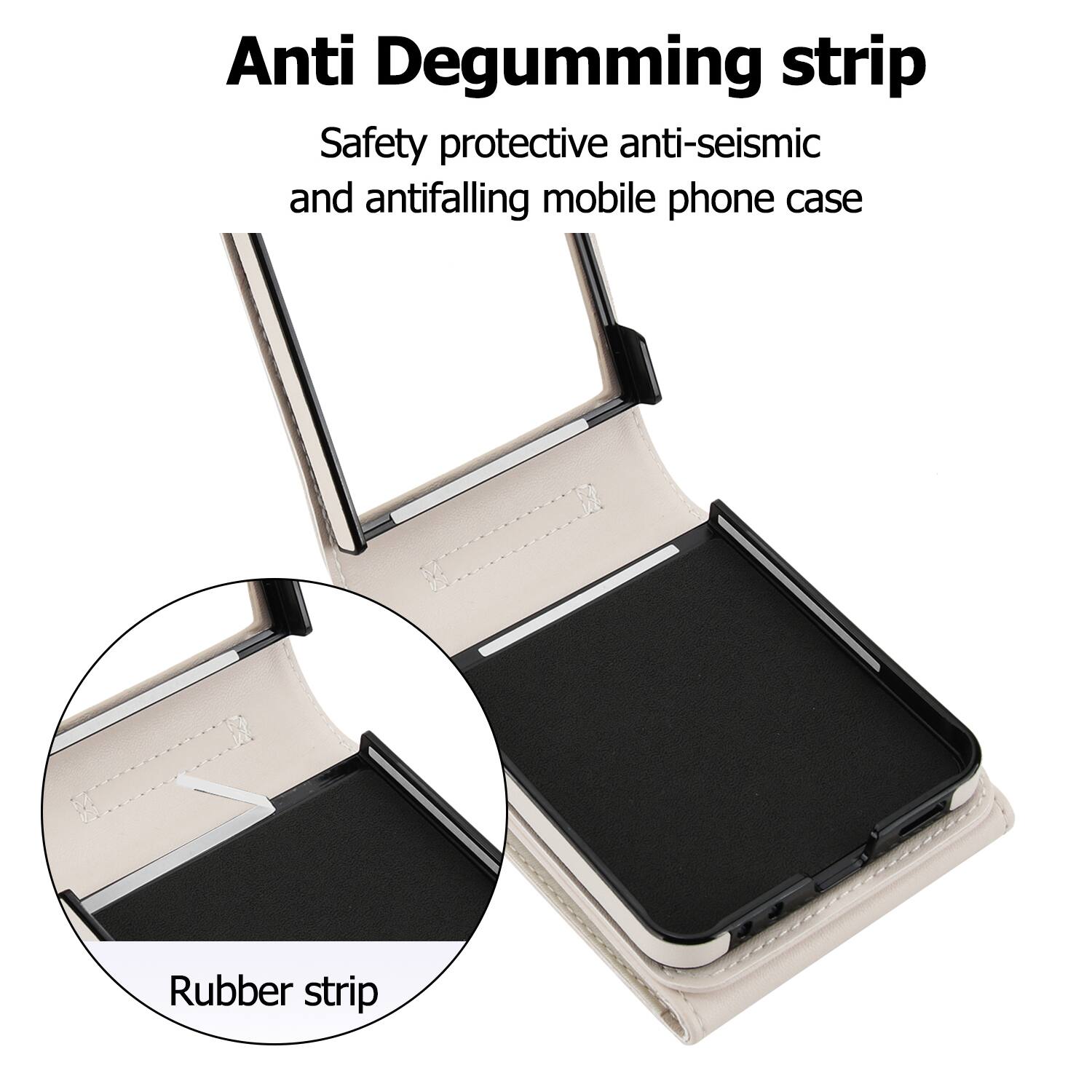 Anti Degumming strip  
Safety protective anti-seismic and antifalling mobile phone case  
Rubber strip