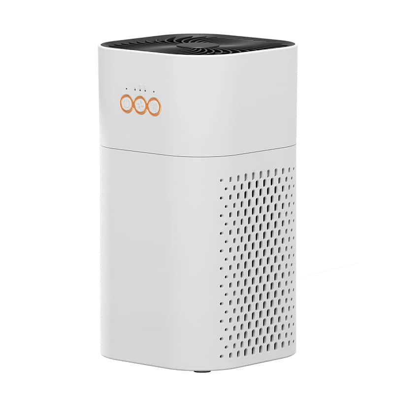 Cluzine - Desktop Air Purifier with 3-Speed Fan, Negative Ion, Type-C Powered, for Bedroom Office Dorm