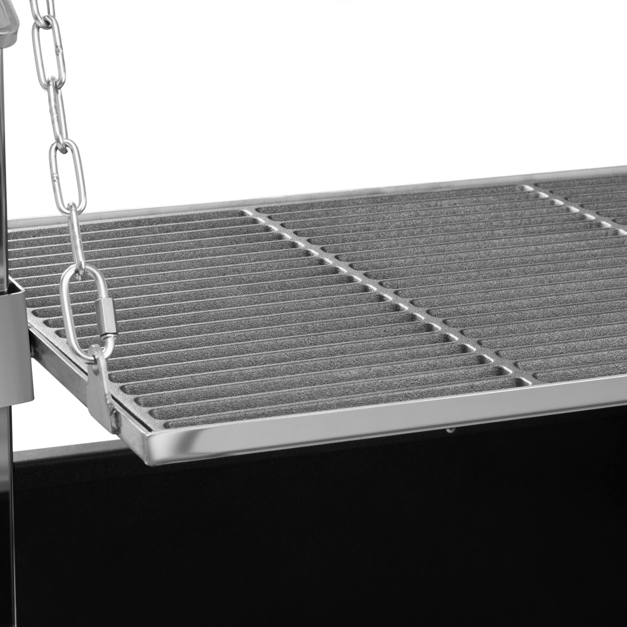 Alt View 5. Koolmore - 92 in. Argentine Santa Maria Charcoal and Wood Grill, Adjustable Outdoor BBQ, in Black (KM-OG-AWD-92) - Black.