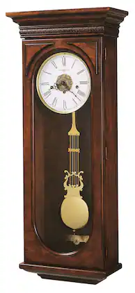 Howard Miller - Earnest Wall Clock 620433 Hampton Cherry - Brown