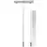 Front. Costway - 20FT Adjustable Snow Roof Rake Large Poly Blade Aluminum Tube Non-Slip Handle - Silver.