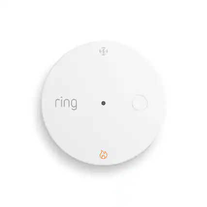 Front. Ring - Smoke & CO Listener (Newest Model) – On Amazon Sidewalk, no base station needed, Pro Monitoring (sold separately) - White.
