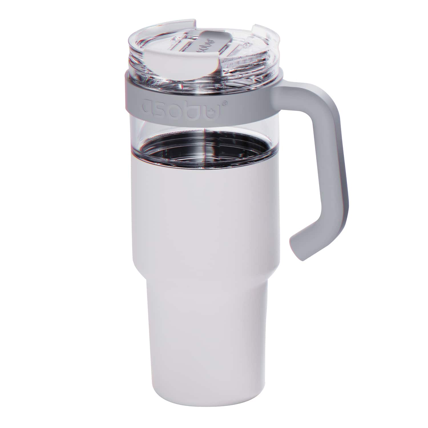 Asobu - 34-Oz Explorer See-Through Travel Mug with Detachable Insulated Tumbler - White price history on PriceWatchPro