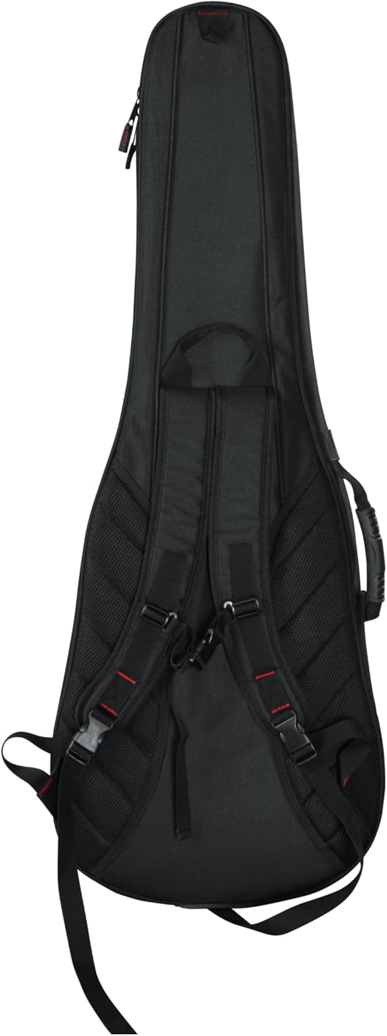 Back. Gator - 4G Series Gig Bag for Electric Guitars with 20mm GFLEX Padding and Adjustable Backpack Straps.