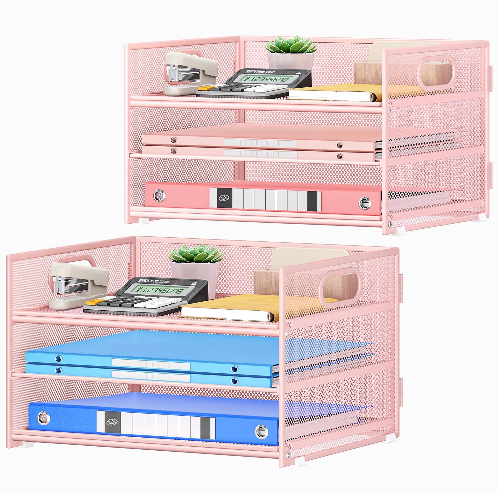 2 Pack 3 Tier - Pink-2-Pack 3-Tier