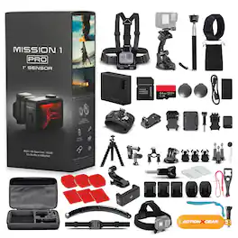 GoPro - Mission 1 PRO Action Camera with 120-in-1 Accessory Bundle