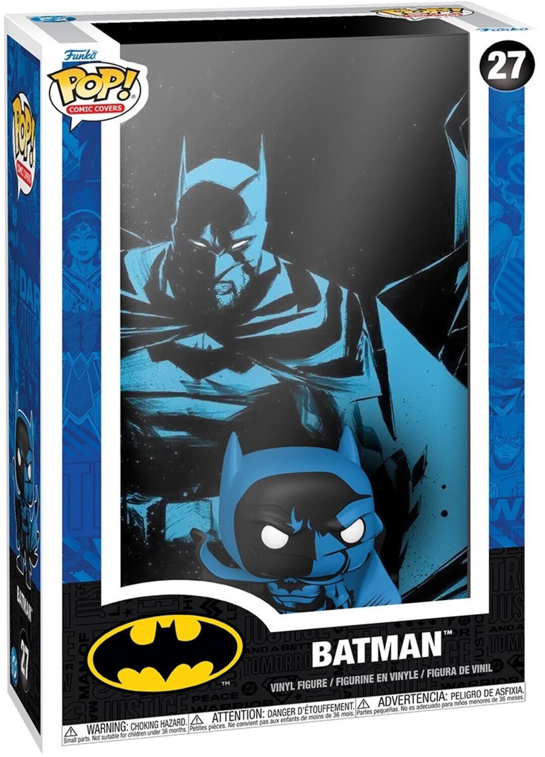 Funko POP! COMIC COVERS A

27

DA

W

TR JUS AND MAN OF TOMORROW AND BETT BATMAN CE DE VINIL JUSTICE TOMO EN VINYLE / FIGURA TM FIGURE / FIGURINE VINYL DE ASFIXIA. PEACE ADVERTENCIA: PELIGRO de 36 meses. para nios menores ST MA JUSTICE WARRIOR DANGER D'TOUFFEMENT. mois, Partes pequeas. No es adecuado ATTENTION: de menos de 36 HAZARD. pas aux enfants CHOKING Ne convient WARNING: Petites pices. under 36 months. suitable for children Small parts. Not