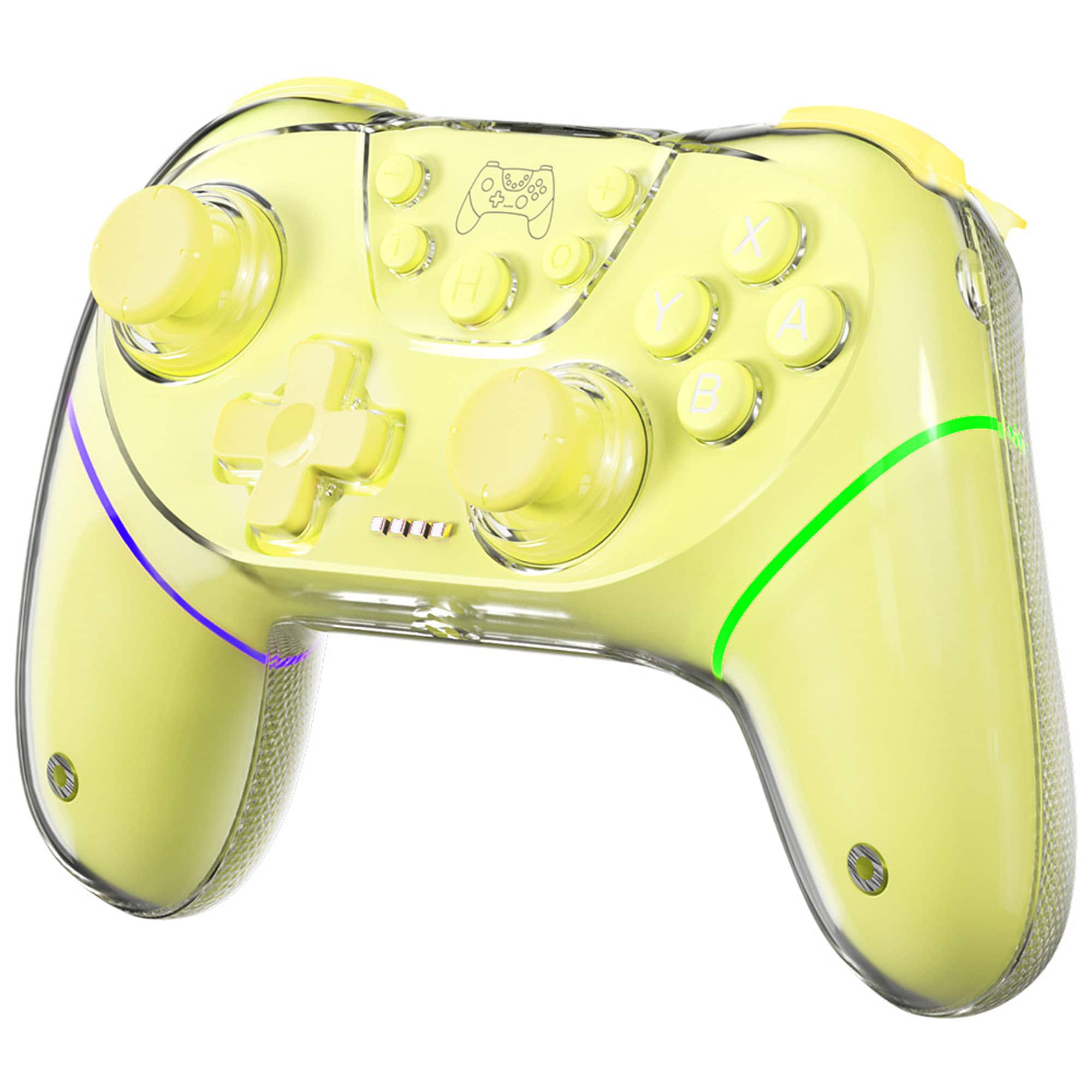 YONWAY - Wireless Bluetooth Game Controller, Compatible Switch 2/OLED/Lite/Android/Tesla Model 3/IOS/PC/ipad with Dual Vibration - Yellow