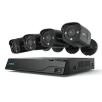 Reolink - Advantage Series 8-Channel 4K PoE NVR Security Camera System with 4 Cameras - NVS8-8MB4 - Black & White - Front_Zoom