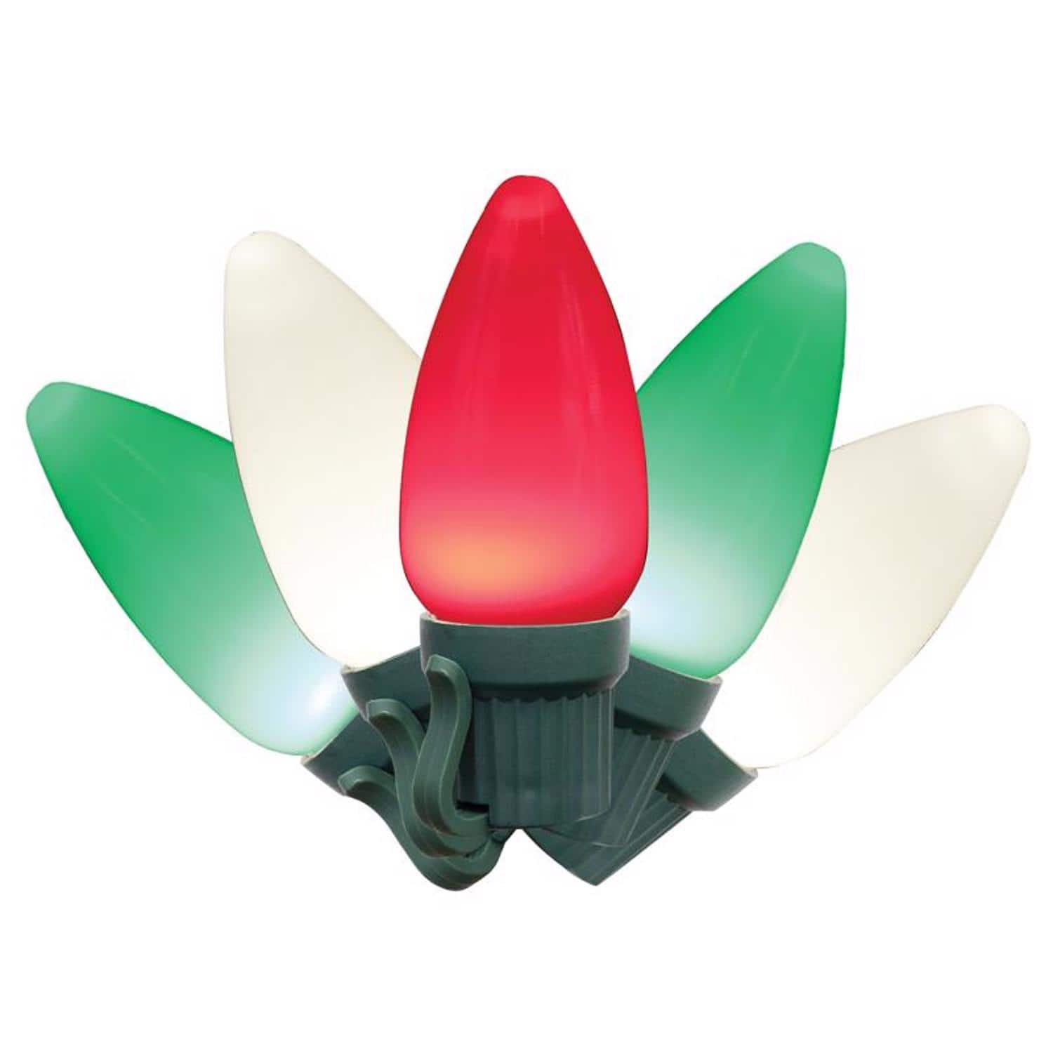 Celebrations - Classic LED C9 Multicolored 25 ct String Christmas Lights 49 ft.