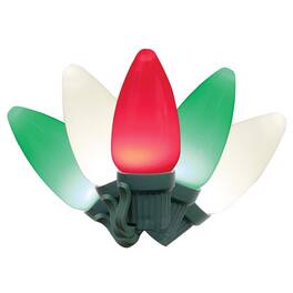 Celebrations - Classic LED C9 Multicolored 25 ct String Christmas Lights 49 ft.
