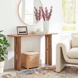 Amistad Wood Console Table by Modway - Walnut