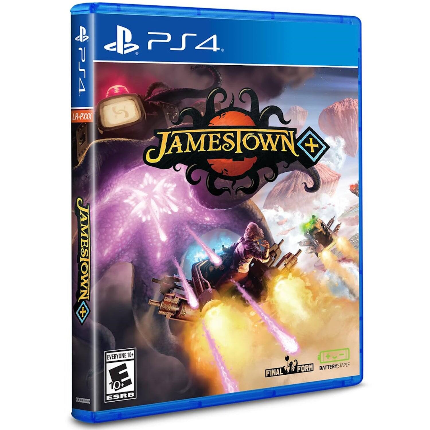 PS4  
JAMESOWN+  
LR-PXXX  
EVERYONE 10+  
ESRB  
FINAL FORM  
BATTERYSTAPLE