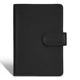 Champs - Onyx Collection Leather Passport Case - Black