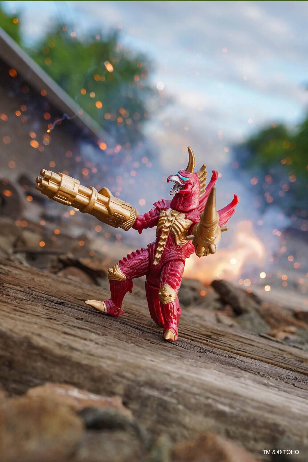 Alt View 1. Bandai - Godzilla - Godziburst - Infinite Lance Gigan Action Figure   - COLLECTIBLES - Multicolor.