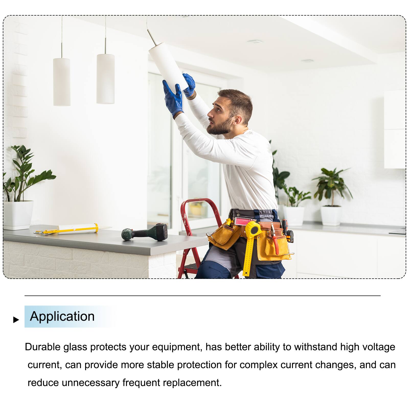 SAIA

Application

Durable glass protects your equipment, has better ability to withstand high voltage current, can provide more stable protection for complex current changes, and can reduce unnecessary frequent replacement.