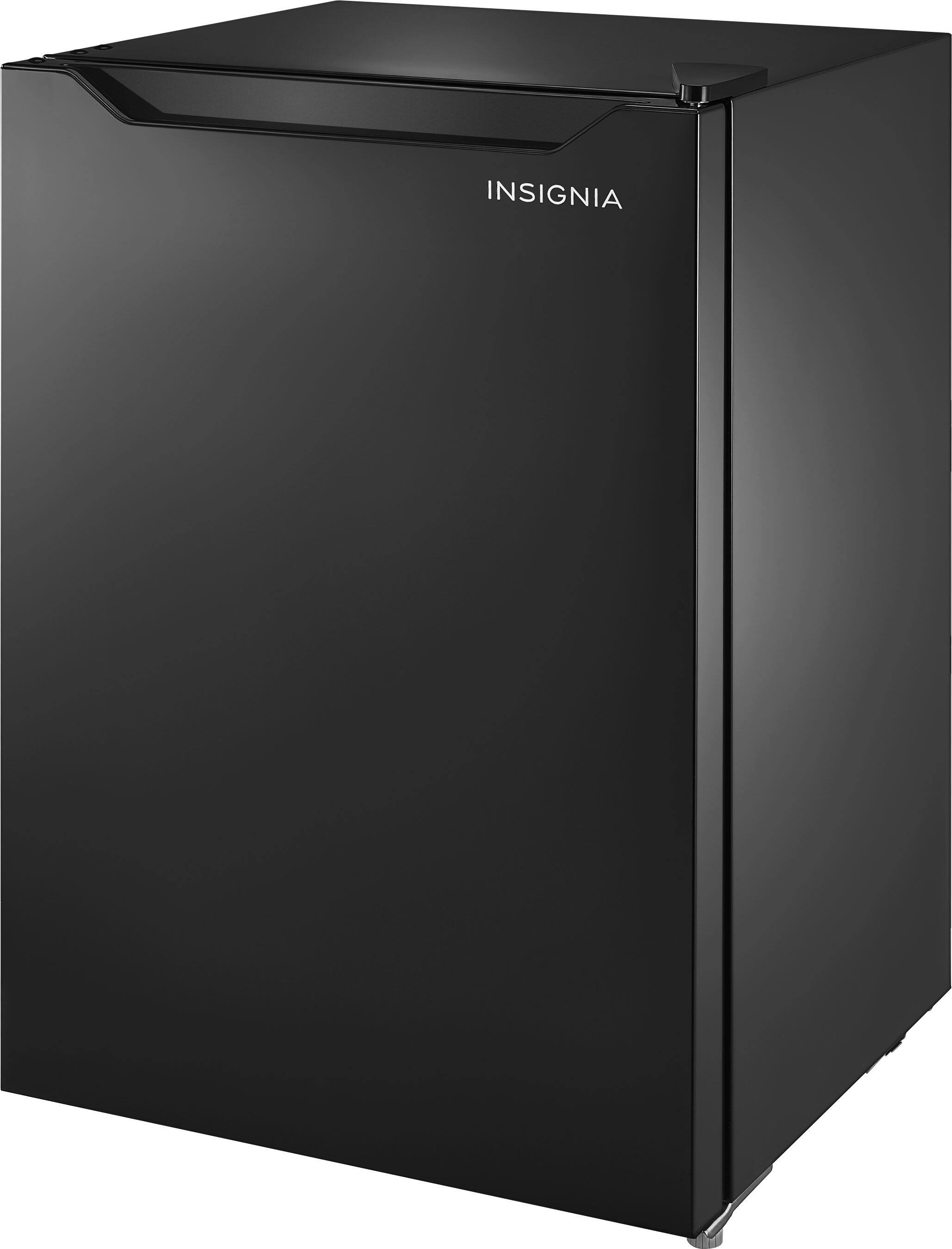 Alt View 12. Insignia™ - 2.7 Cu. Ft. Mini Fridge with Door Storage and ENERGY STAR Certification - Black.