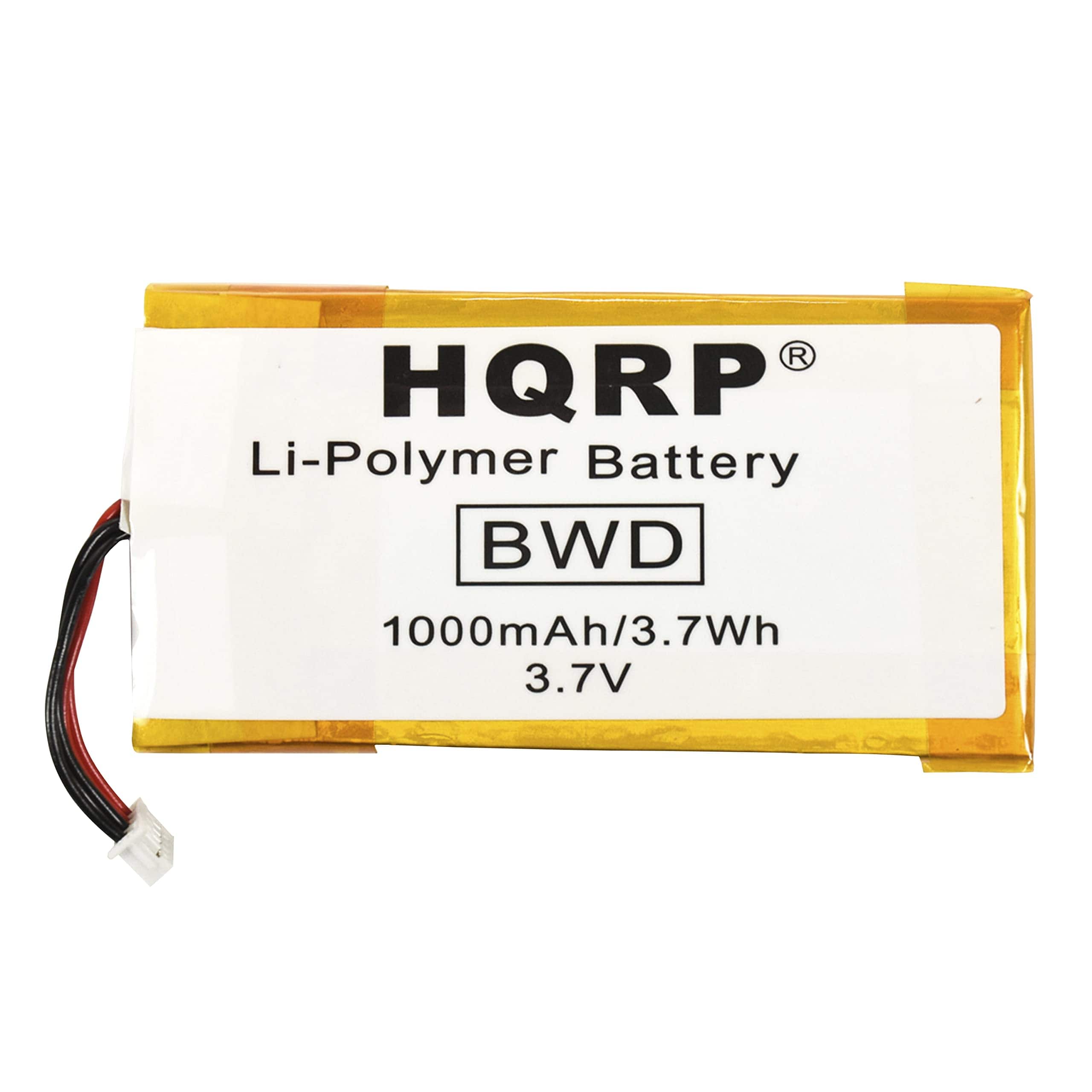 HQRP - 3.7 V 1000 mAh Li-Pol Battery for Crestron TPMC-3X MTX-3 Prodigy PTX-3 Touch Screen Remote