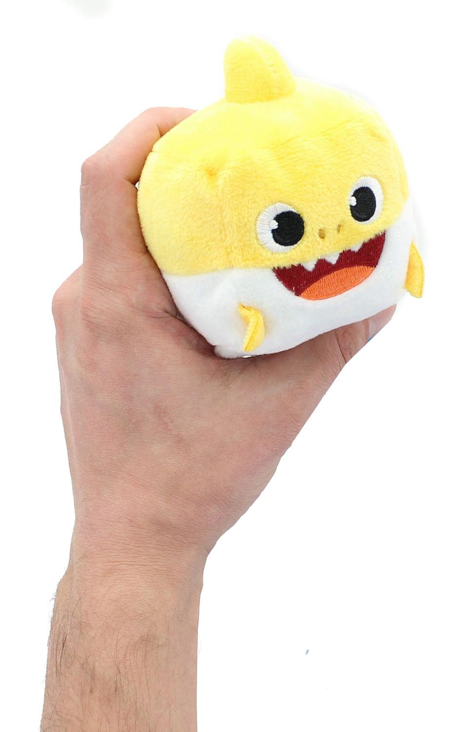 Alt View 10. WowWee - Pinkfong Shark Family 3 Inch Sound Cube Plush - Baby Shark Yellow.