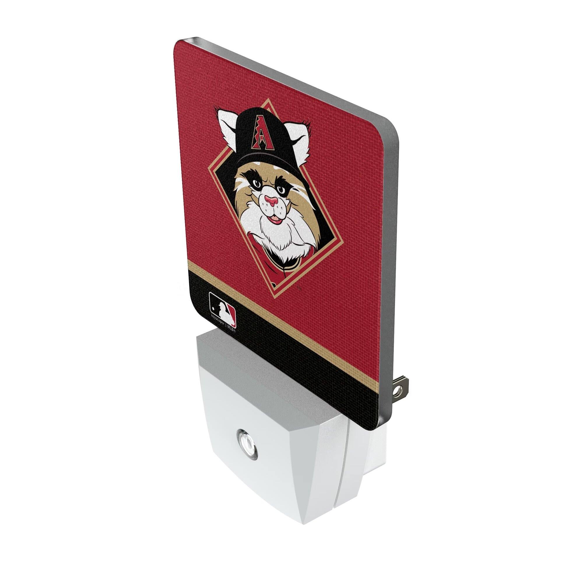 Alt View 1. Keyscaper - Arizona Diamondbacks Stripe Mascot Nightlight 2-Pack - Multicolor.