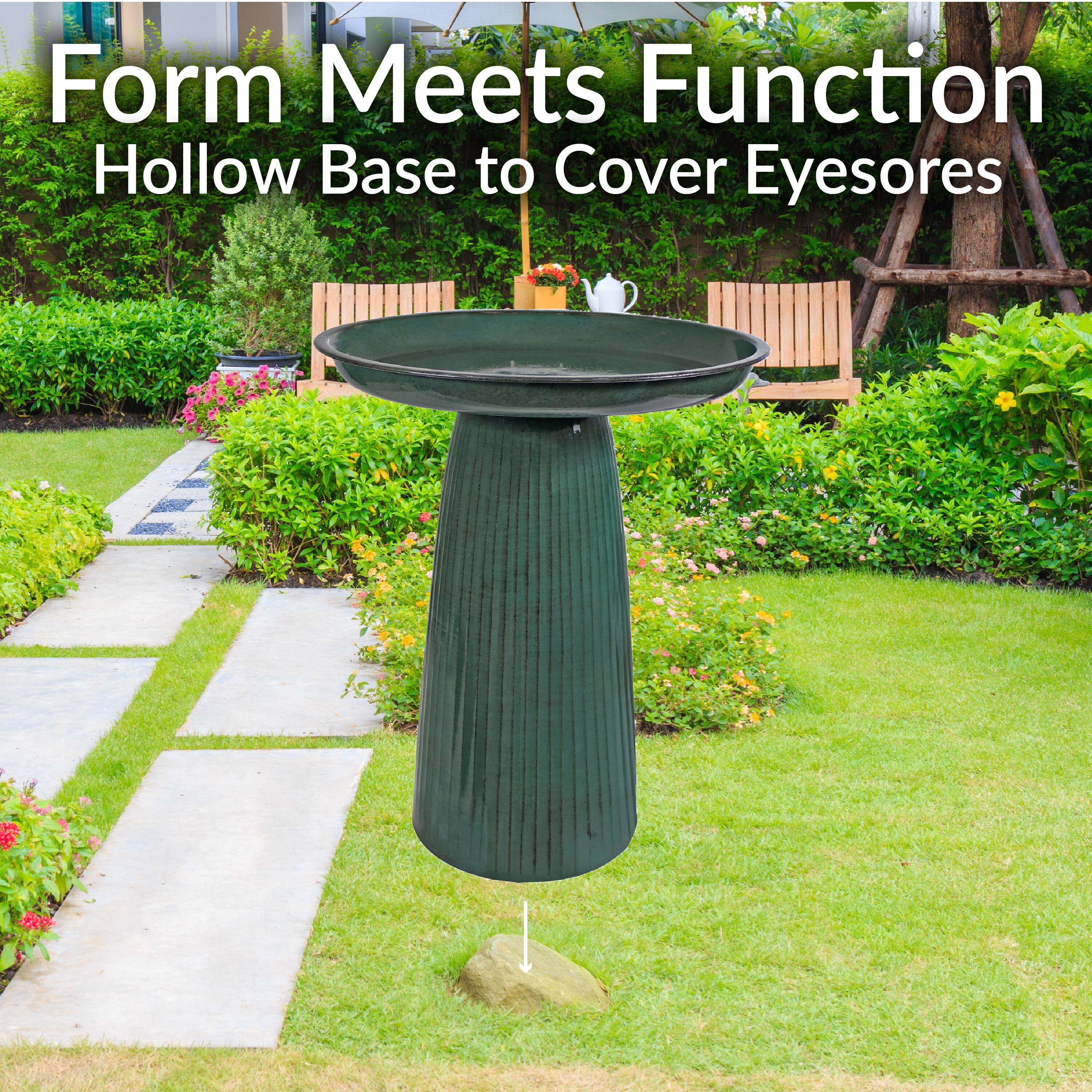 Form Meets Function  
Hollow Base to Cover Eyesores