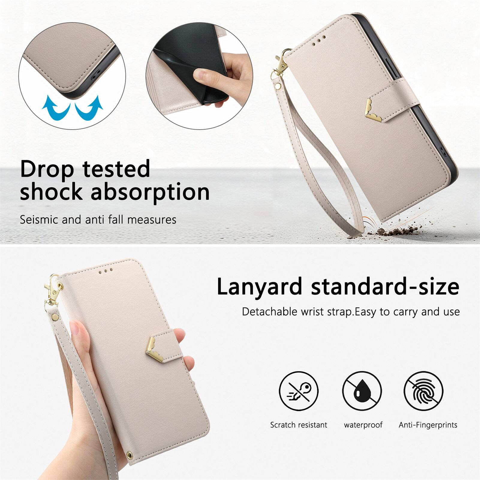 Drop tested shock absorption  
Seismic and anti fall measures

Lanyard standard-size  
Detachable wrist strap. Easy to carry and use

Scratch resistant  
Waterproof  
Anti-Fingerprints