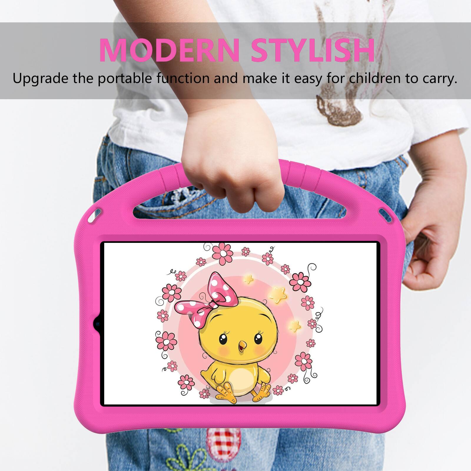 MODERN STYLISH  
Upgrade the portable function and make it easy for children to carry.