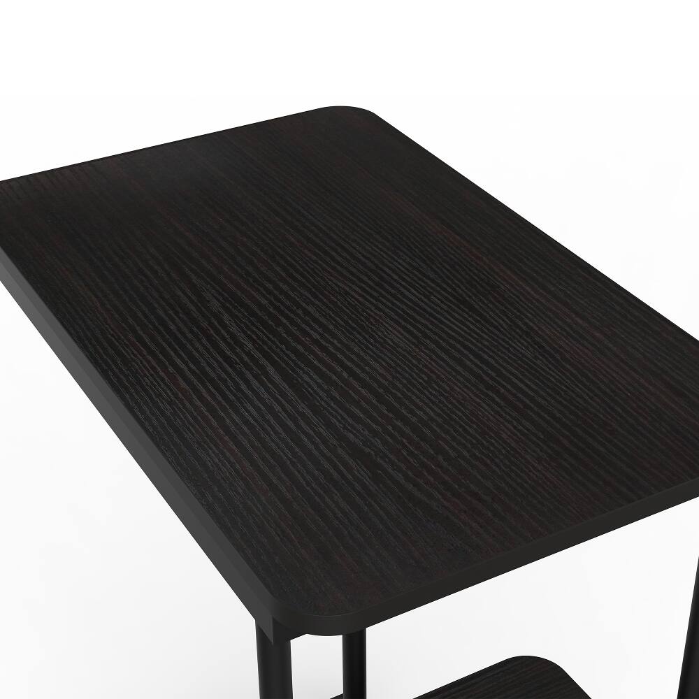Alt View 10. Loheer - Loheer C Side Table with Storage Basket Portable Laptop Holder Snack Table Wood Look Accent Table - Black.