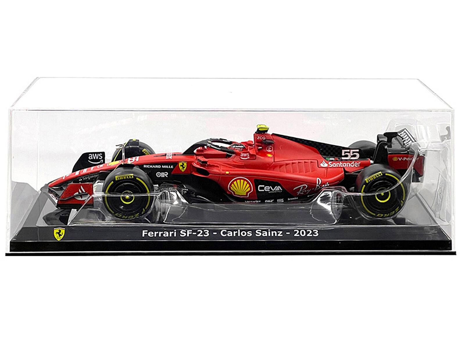 ZCG aws aws 55 V-Pd RICHARD MILLE Santander OI FInmeks FINELLI Ceva Roy-R ONgt Ferrari SF-23 - Carlos Sainz - 2 - 2023