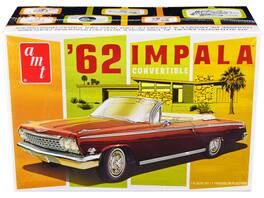 Skill 2 Model Kit 1962 Chevrolet Impala Convertible 1/25 Scale Model by AMT - Multi