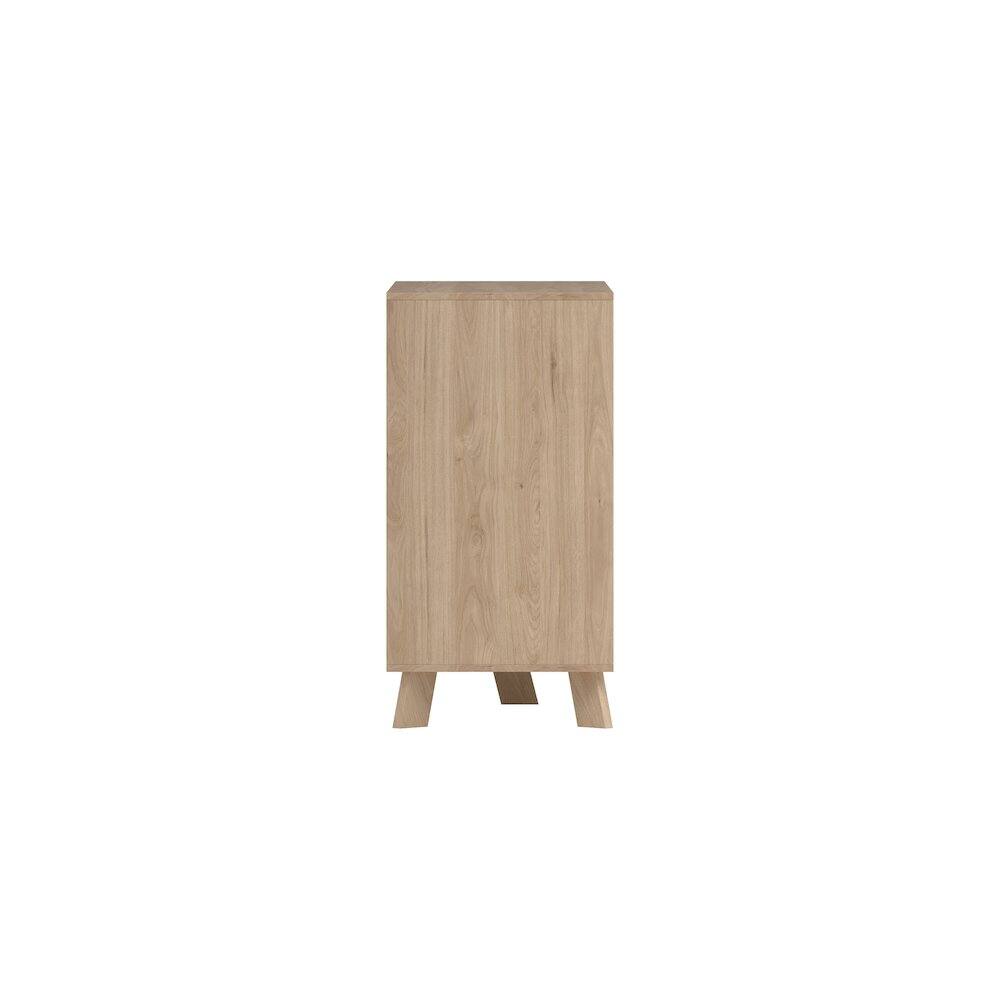 Alt View 6. Tvilum - Ikast 6 Drawer Double Dresser, Jackson Hickory/White - Brown.