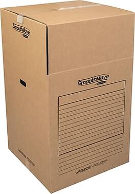 Bankers Box - 24" x 24" x 40" SmoothMove Wardrobe Boxes, 3/Pack - Kraft