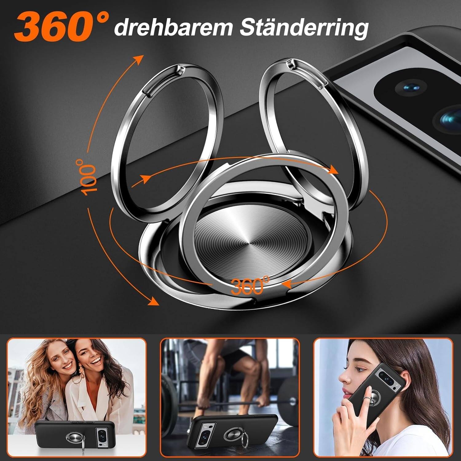 360 drehbarem Ständerring 100° 360°