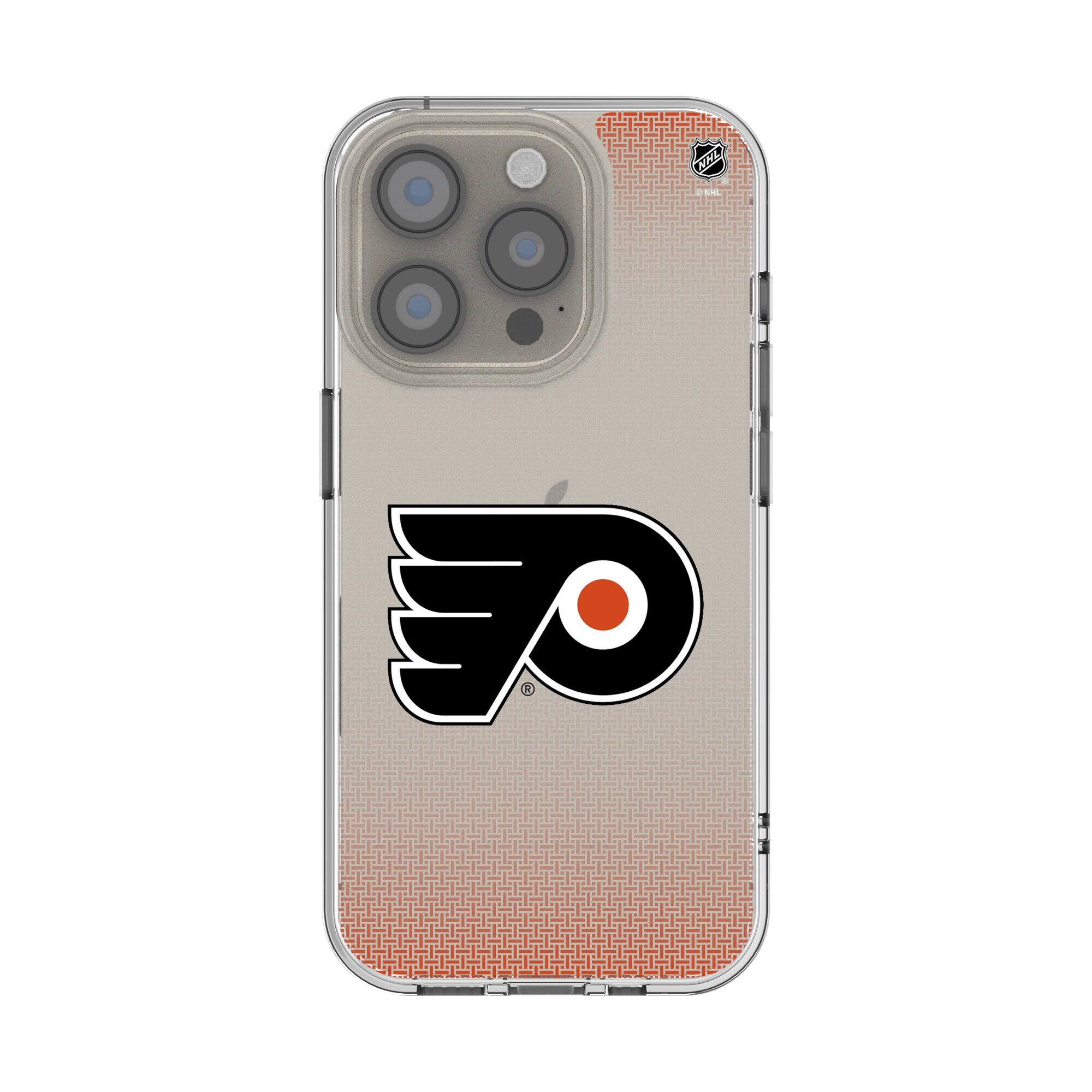 Keyscaper - NHL - Philadelphia Flyers Linen Logo iPhone Clear Case - 16e - Multicolor