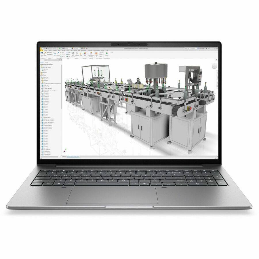 Alt View 7. HP - HP ZBook 8 G2i 14" Copilot+ PC Mobile Workstation - 2.5K - 120 Hz - Intel Core Ultra 7 Series 3 356H - 32 GB - 512 GB - Meteor Silver Aluminum.
