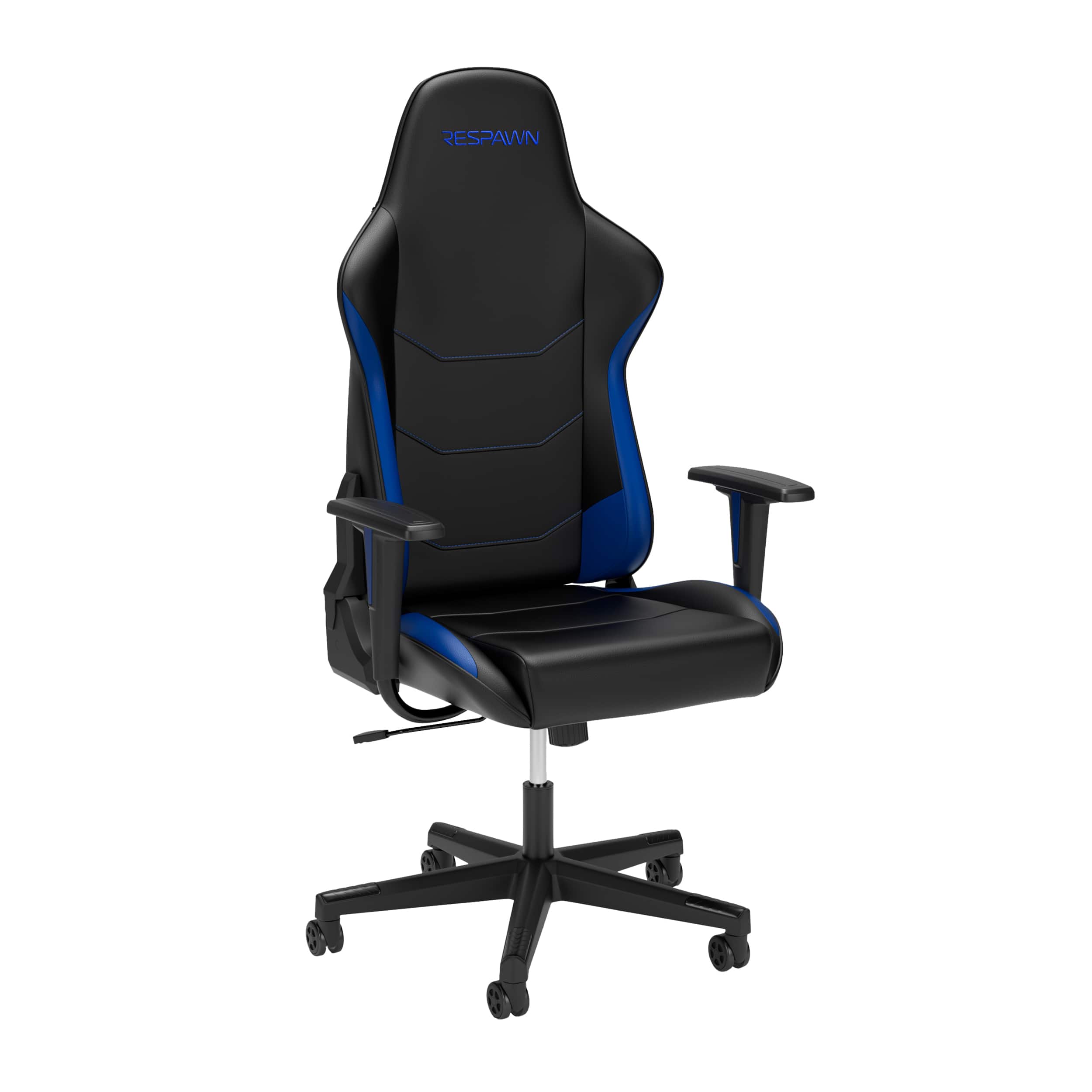 Front. Respawn Products - RESPAWN 110 - Ergonomic Gaming Chair, Reclining Office Chair, Heavy Duty, High Back, Racing Style Recliner - Blue.