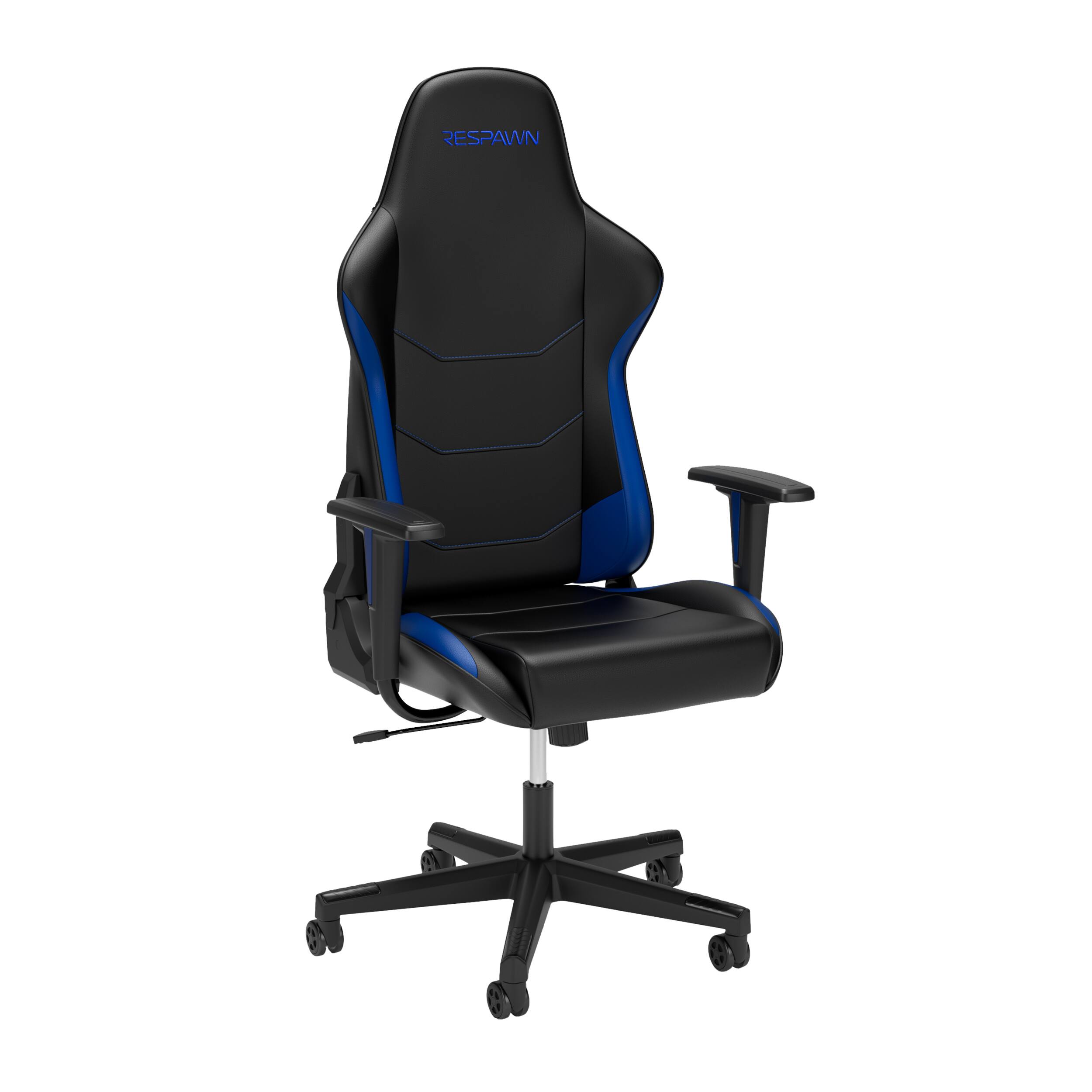 Front. Respawn Products - RESPAWN 110 - Ergonomic Gaming Chair, Reclining Office Chair, Heavy Duty, High Back, Racing Style Recliner - Blue.