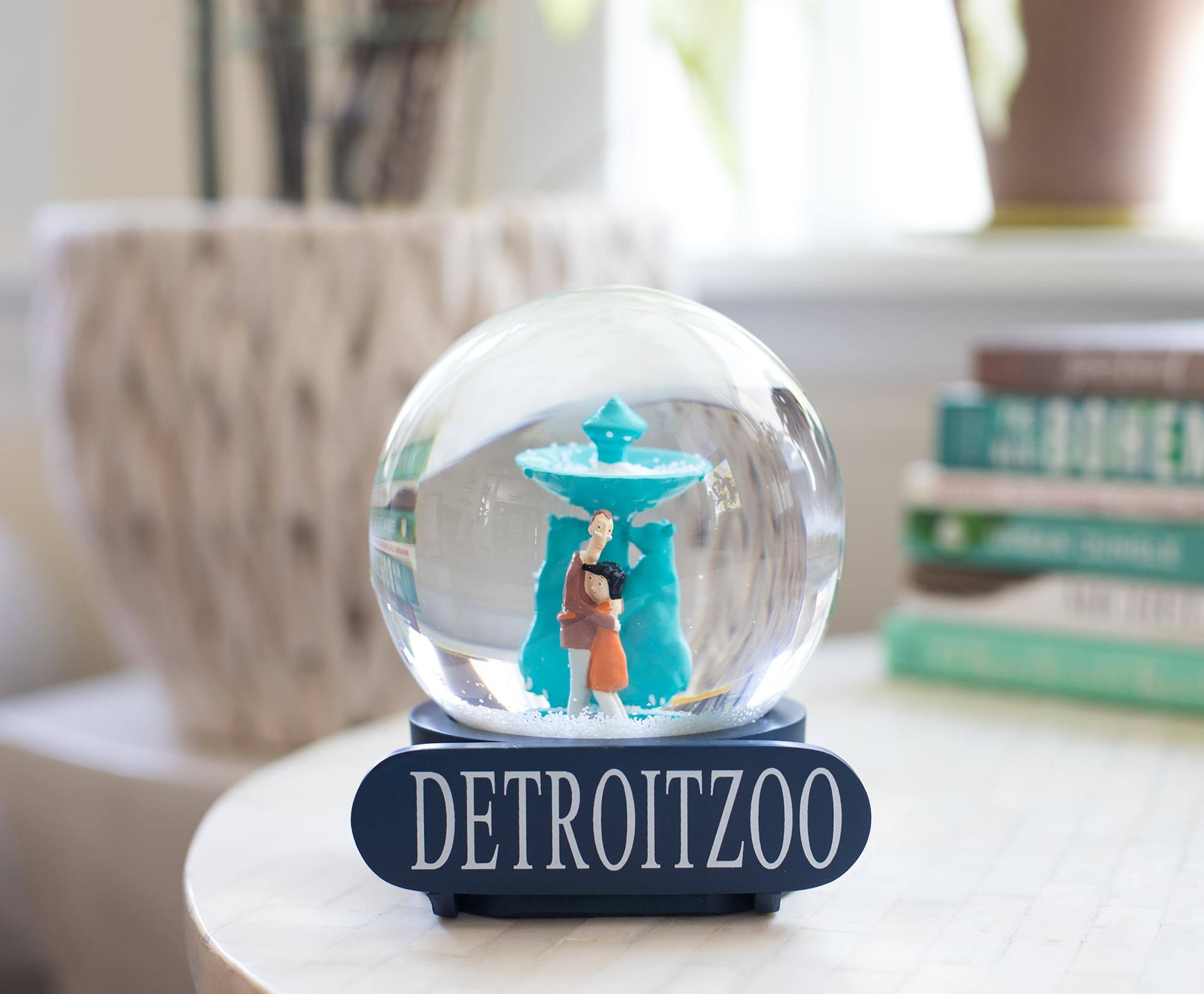 Alt View 2. Surreal Entertainment - Coraline Snow Globe Detroit Zoo Collectible Display Piece | 6 Inches Tall - Blue.