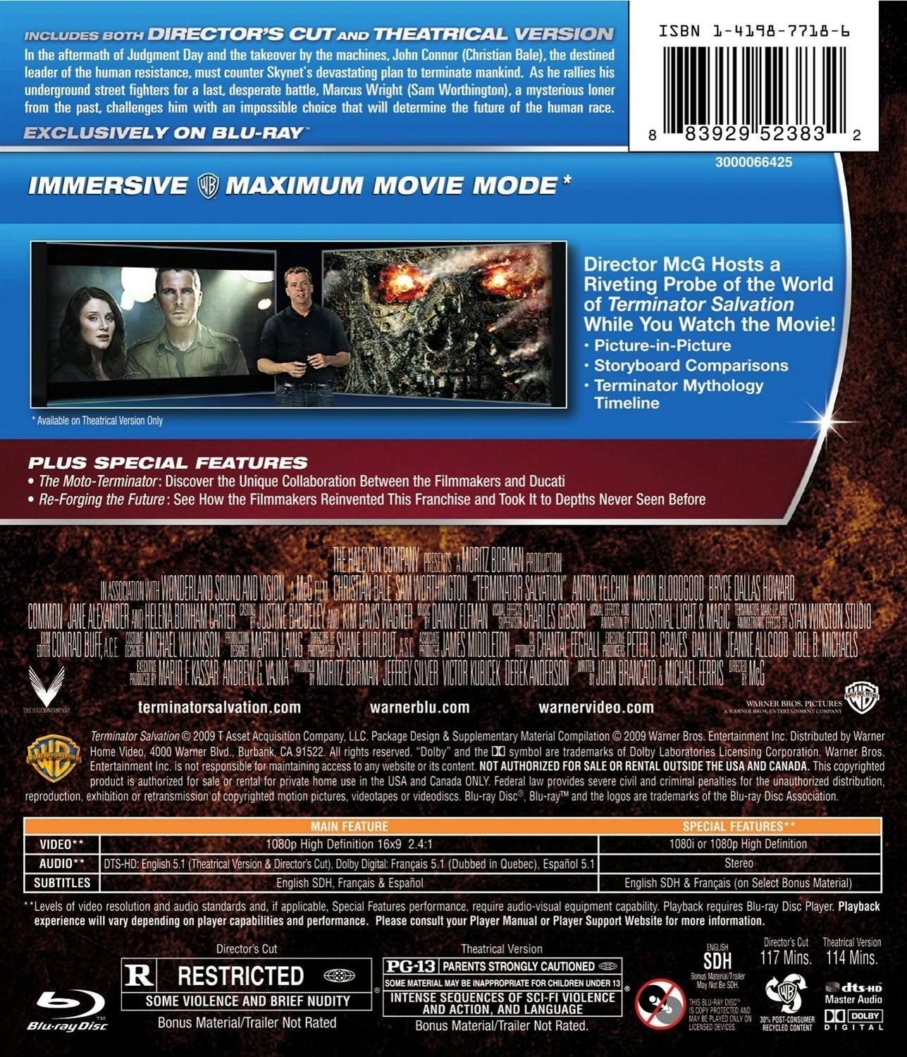 Angle. Terminator Salvation (Blu-ray New Box Art) [Blu-ray].