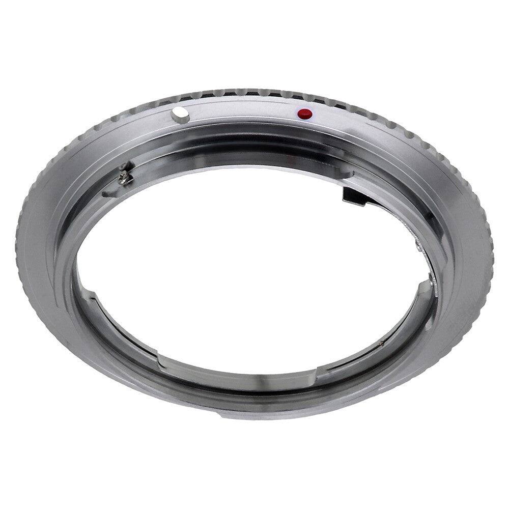 Left. Fotodiox - Lens Adapter - Compatible with Pentax K Mount Lenses to fit Canon EF-S Mount Cameras.