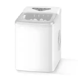 Cluzine - Portable Ice Maker, 6-13 Min Fast Ice, Adjustable Size & Self-Cleaning for Home - Multicolor