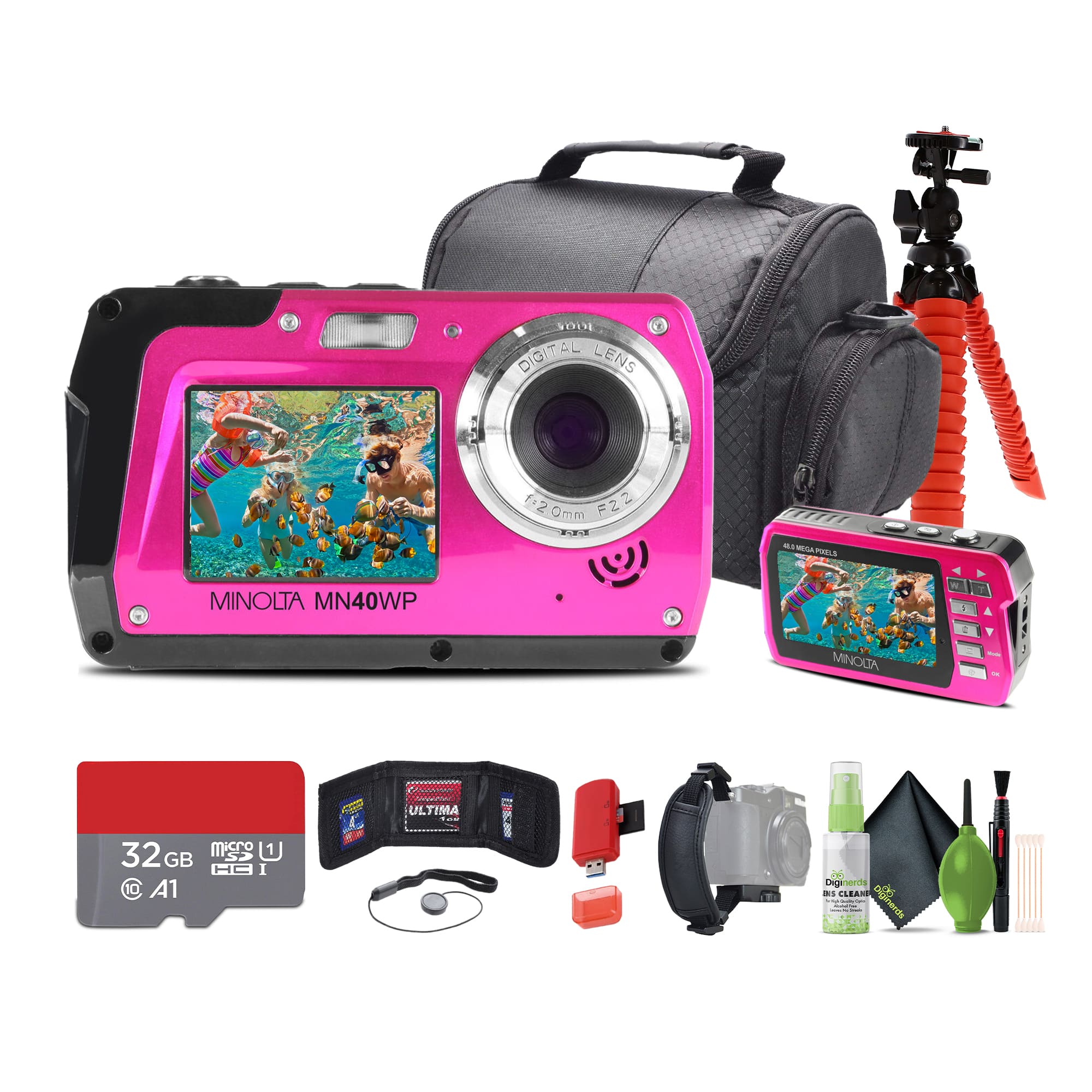 Minolta - 48 MP Dual Screen Waterproof Digital Camera MN40WP price history on PriceWatchPro