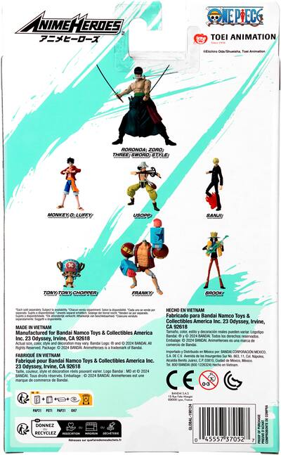 ONE PIECE 
ワンピース　全巻セット
1〜109巻 Bandai Roronoa Zoro Three Sword Style One Piece Anime Heroes
