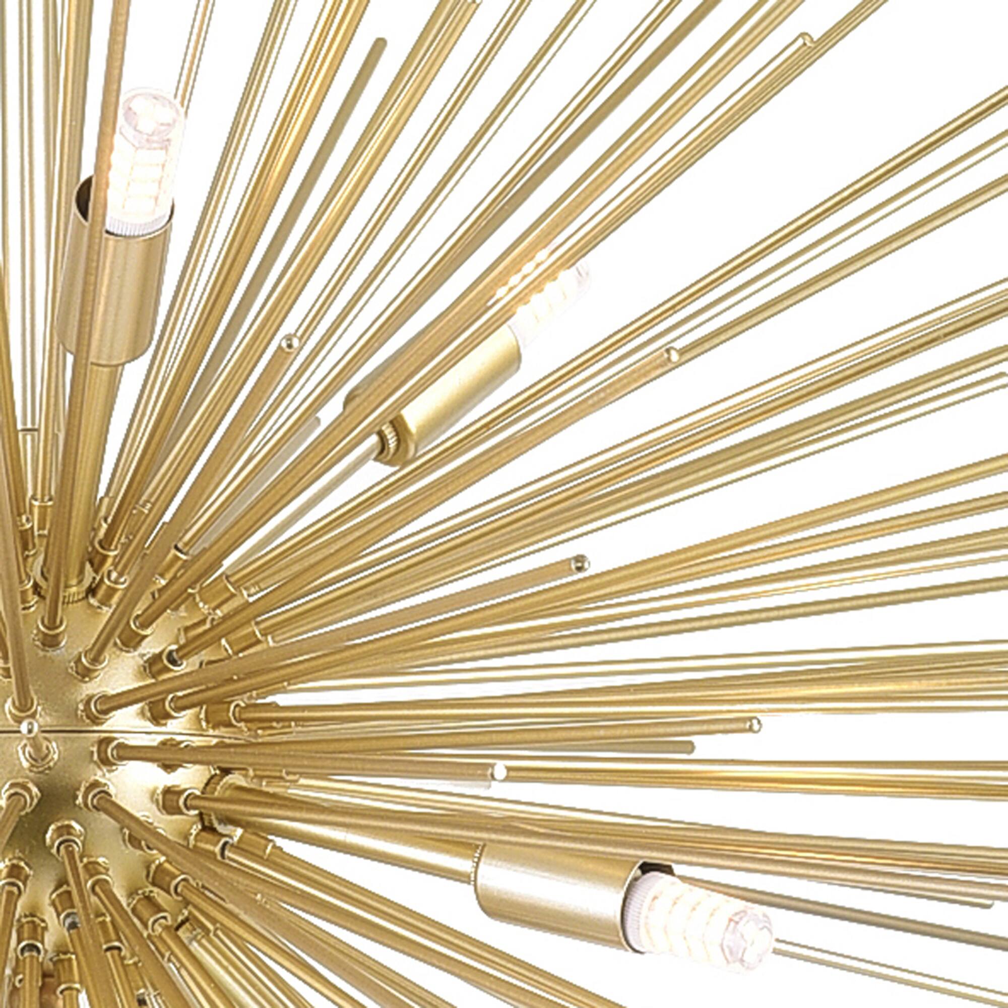 Back. CWI Lighting - Savannah 9 Light Chandelier With Gold Leaf Finish - Gold Leaf.