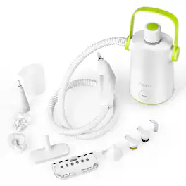 Costway - Handheld Steam Cleaner, 1000W Portable Pressurized Steamer, Multipurpose Steam Cleaning Machine for Kitchen - Green/White