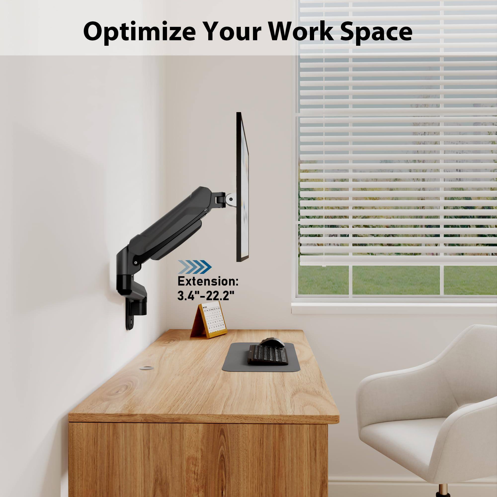 Optimize Your Work Space

Extension: 3.4" - 22.2"