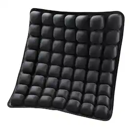 Platinum-Level - Premium Inflatable Air Cell Seat Cushion for Wheelchair Office Car Travel Pressure Relief - Black