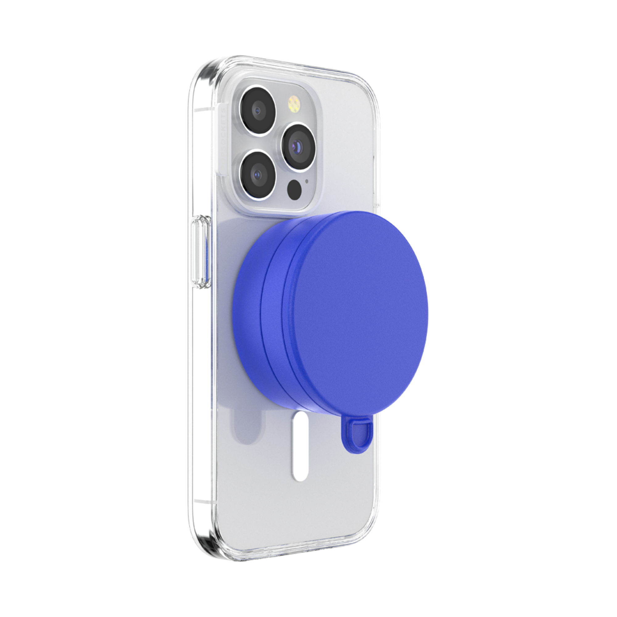 Angle. PopSockets - Multi-Surface Magnetic Suction Phone with MagSafe for Mobile Phones - Cobalt.